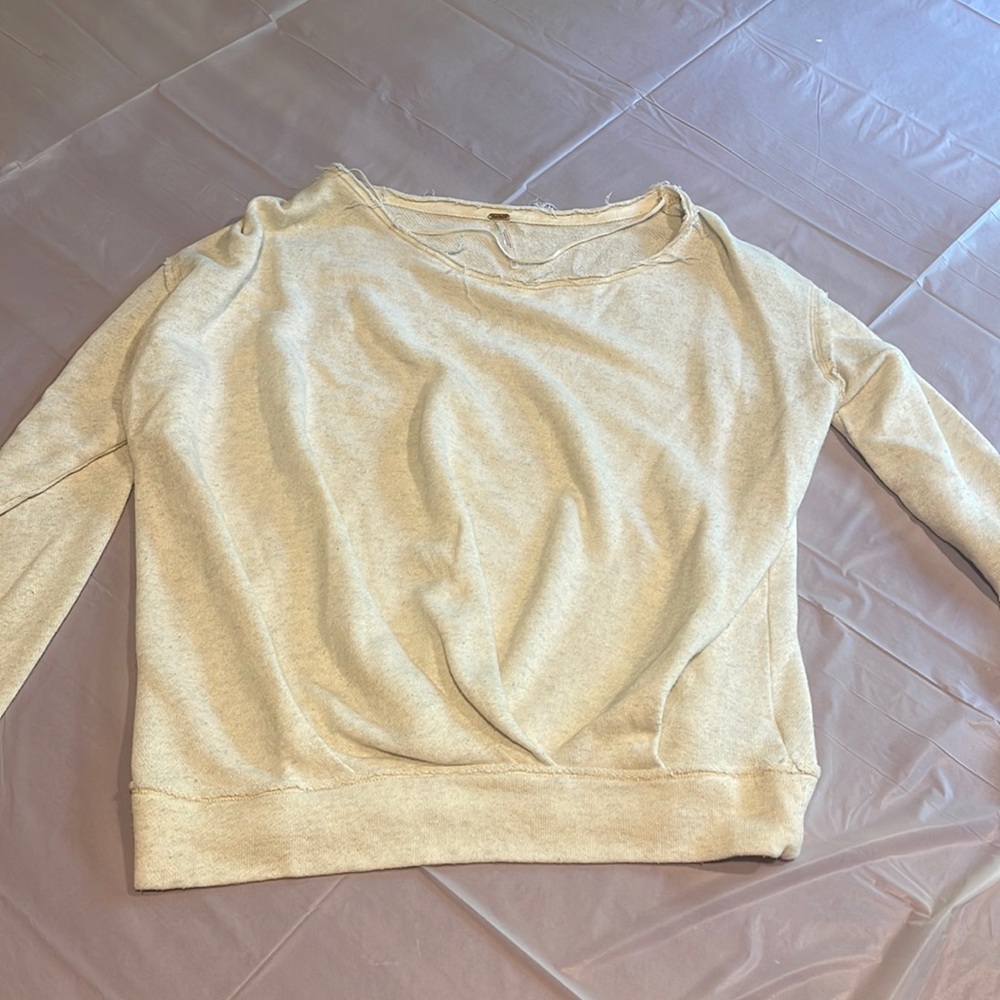 Free people crew sweatshirt